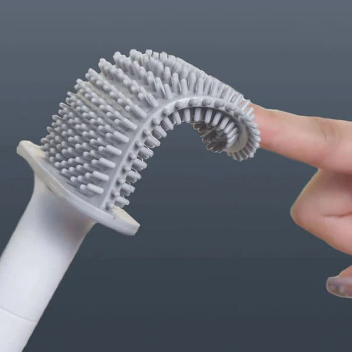 Lisslune | Hygienic Silicone Toilet Brush with Wall Holder