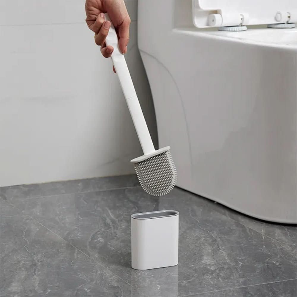 Lisslune | Hygienic Silicone Toilet Brush with Wall Holder