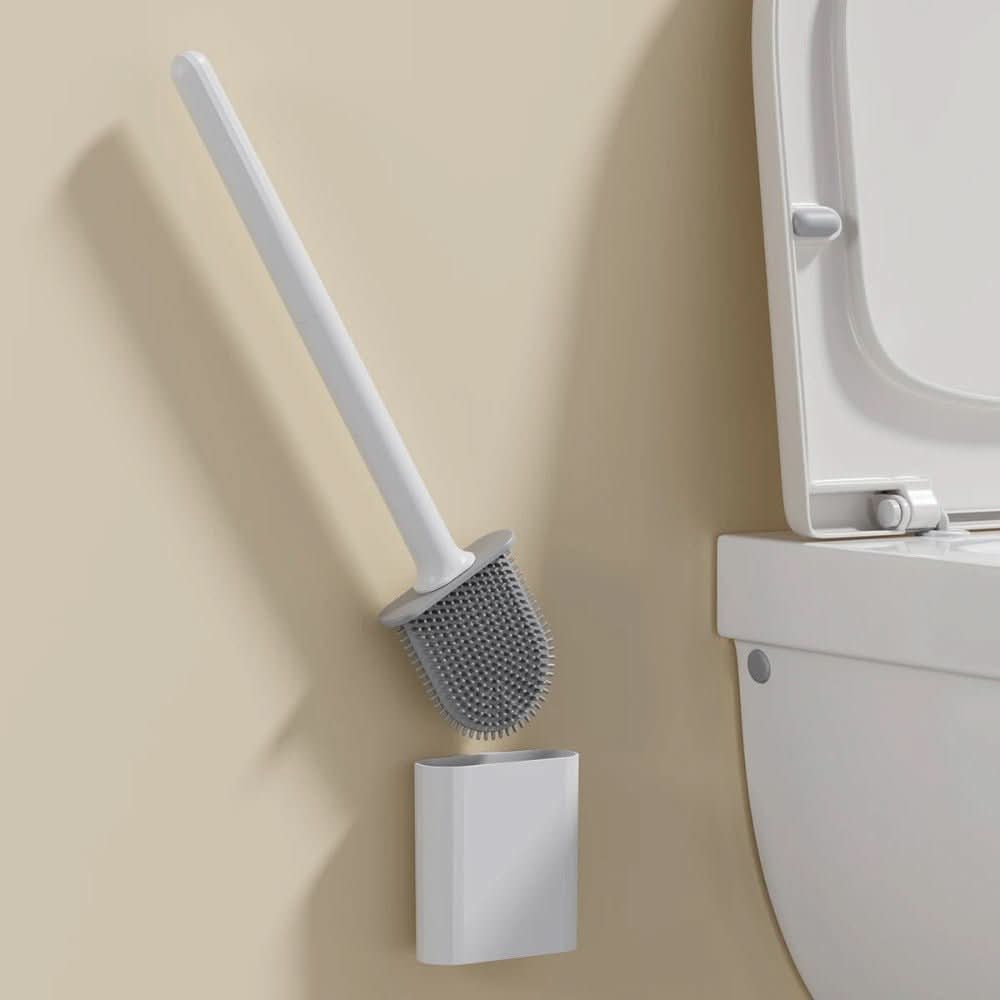 Lisslune | Hygienic Silicone Toilet Brush with Wall Holder