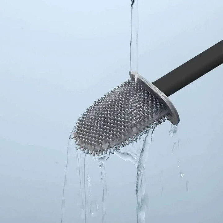 Lisslune | Hygienic Silicone Toilet Brush with Wall Holder