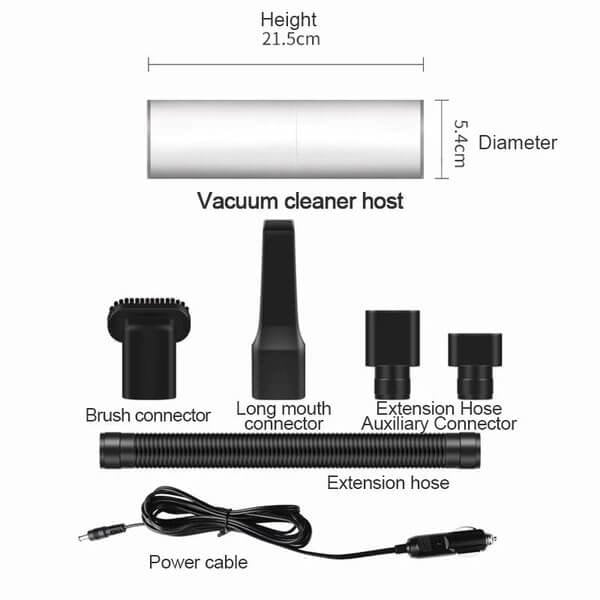 Lisslune | CleanJet USB portable vacuum cleaner for cars