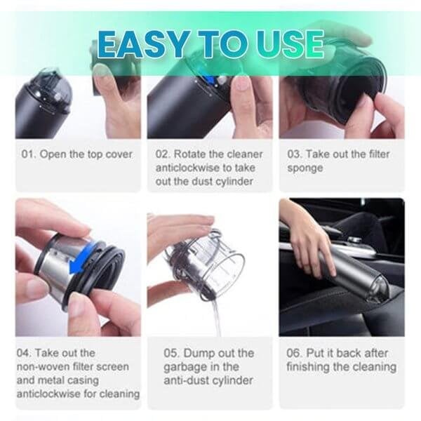 Lisslune | CleanJet USB portable vacuum cleaner for cars