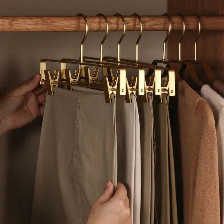 Lisslune | ClipEase – Elegant Matte Non-Slip Trouser Hangers (Set of 5)