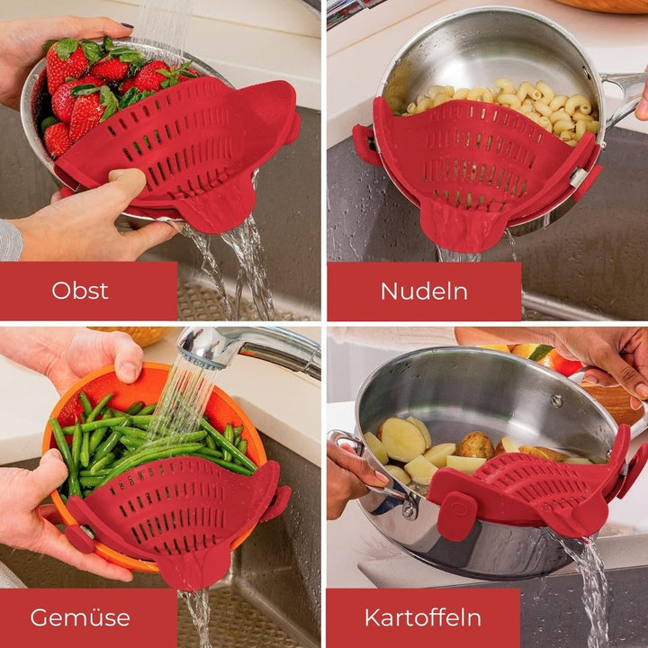 Lisslune | Silicone pot strainer to clip on!