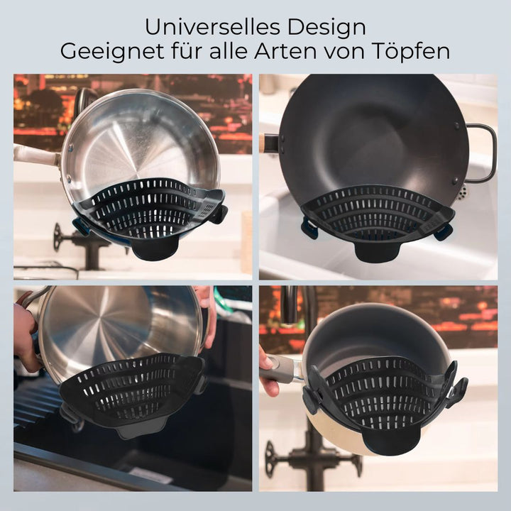 Lisslune | Silicone pot strainer to clip on!