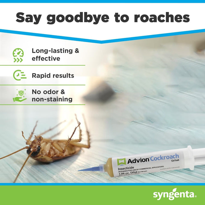 Lisslune | Advion Cockroach Gel Bait, Cockroach Eliminator, Non-Toxic Pest Control, Pest Management