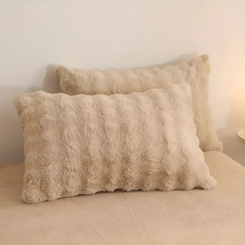 Lisslune | Rabbit Synthetic Fur Pillow Cover
