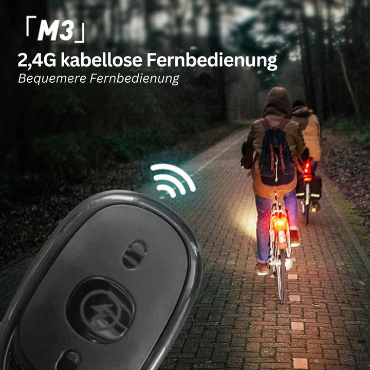 Lisslune | Wireless LED Motorcycle Tail Light – Rechargeable Remote Control for Brake and Warning Light