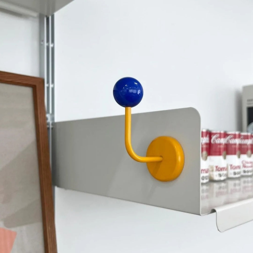 Lisslune | Colorful Magnetic Wooden Ball Hooks Home Storage