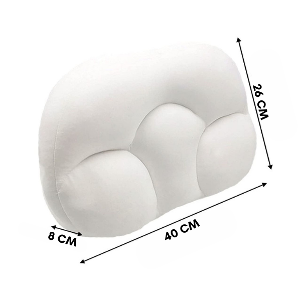 Lisslune | Slim Sleep Pillow – Ergonomic Microbead Pillow for Side and Back Sleepers
