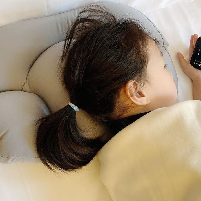 Lisslune | Slim Sleep Pillow – Ergonomic Microbead Pillow for Side and Back Sleepers