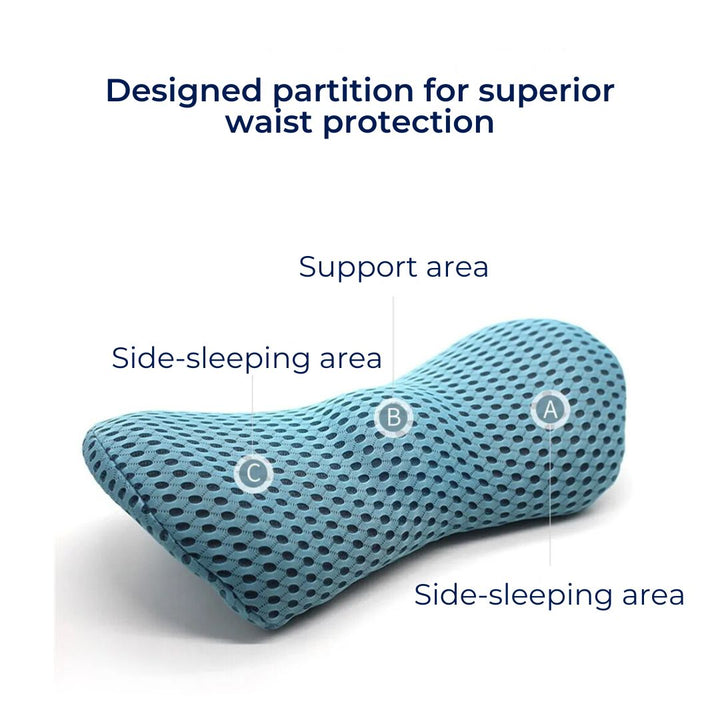 Lisslune | Ergonomic Lumbar Support Cushion for Lower Back Pain Relief - Ideal for Office, Driving, and Home Use