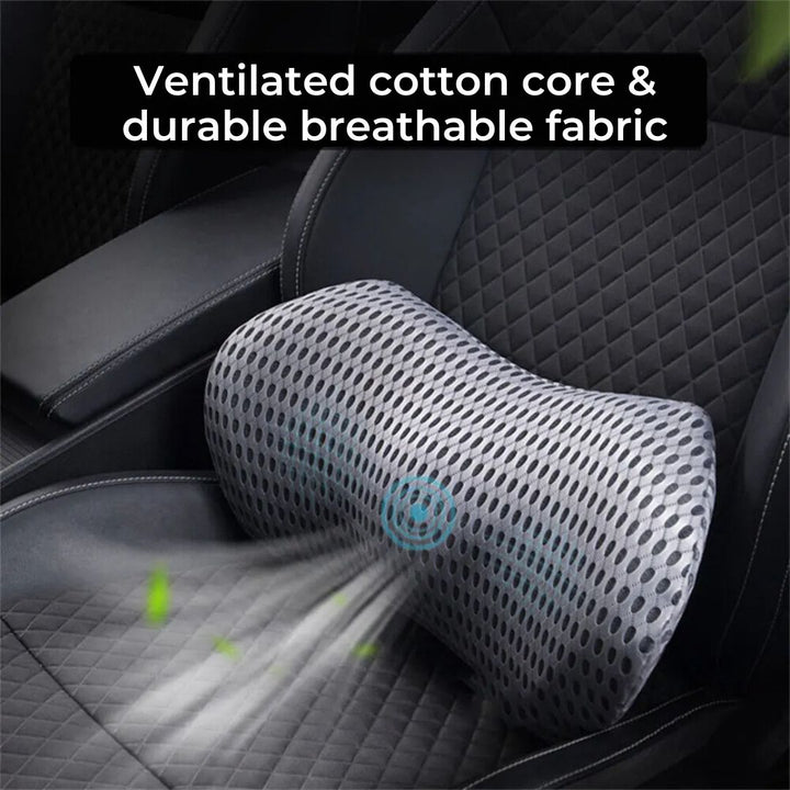 Lisslune | Ergonomic Lumbar Support Cushion for Lower Back Pain Relief - Ideal for Office, Driving, and Home Use