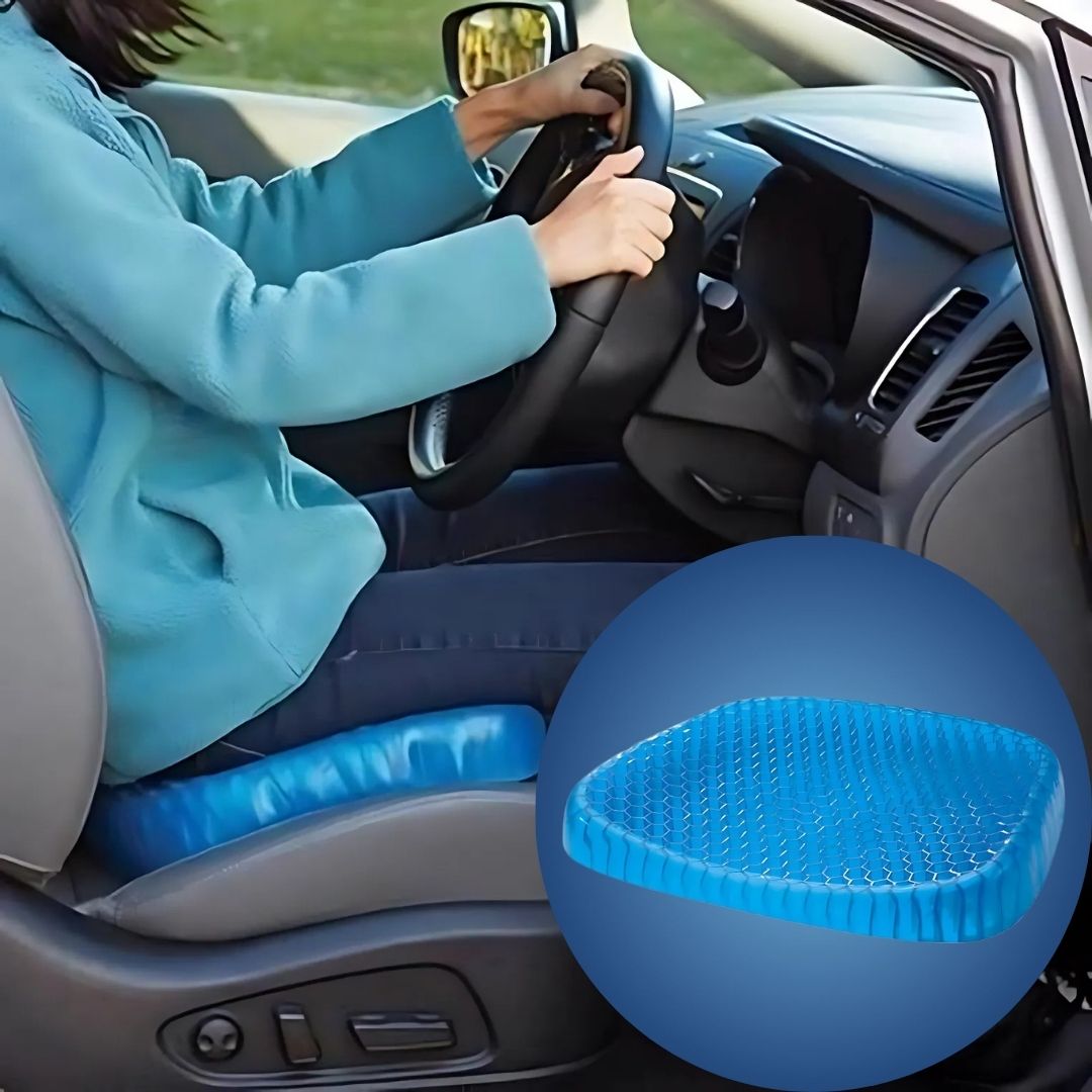Lisslune | GelRelax Seat Cushion – Orthopedic Gel Seat Cushion for Pressure Relief and Comfort