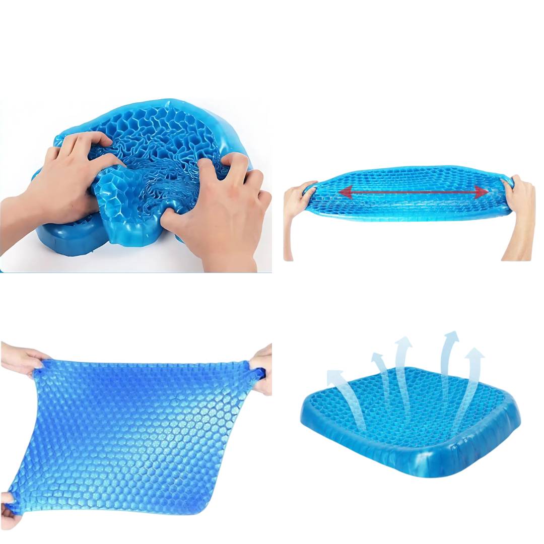 Lisslune | GelRelax Seat Cushion – Orthopedic Gel Seat Cushion for Pressure Relief and Comfort