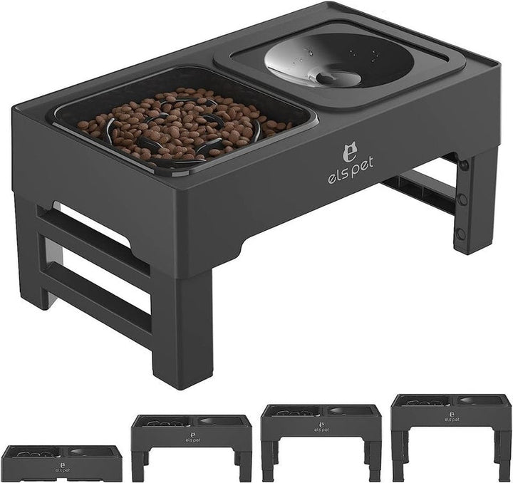Lisslune | ComfyFeeder - Elevated feeding and drinking bowl for pets with adjustable height