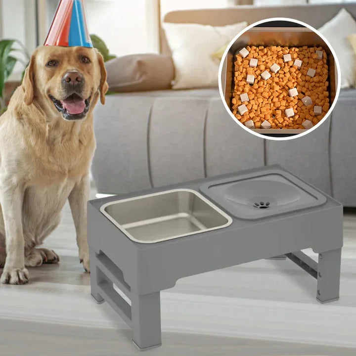 Lisslune | ComfyFeeder - Elevated feeding and drinking bowl for pets with adjustable height