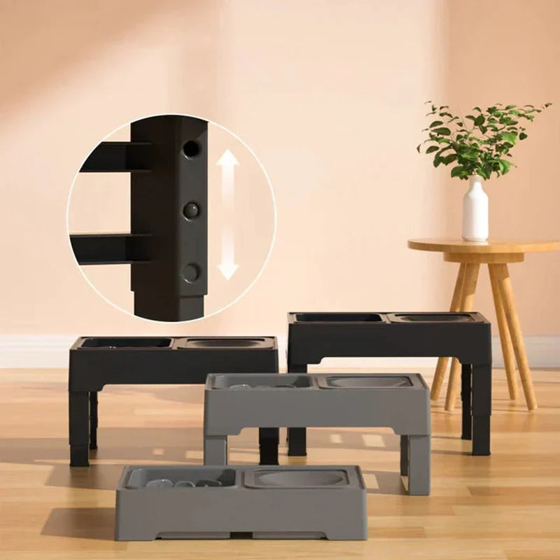 Lisslune | ComfyFeeder - Elevated feeding and drinking bowl for pets with adjustable height