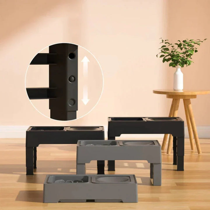 Lisslune | ComfyFeeder - Elevated feeding and drinking bowl for pets with adjustable height