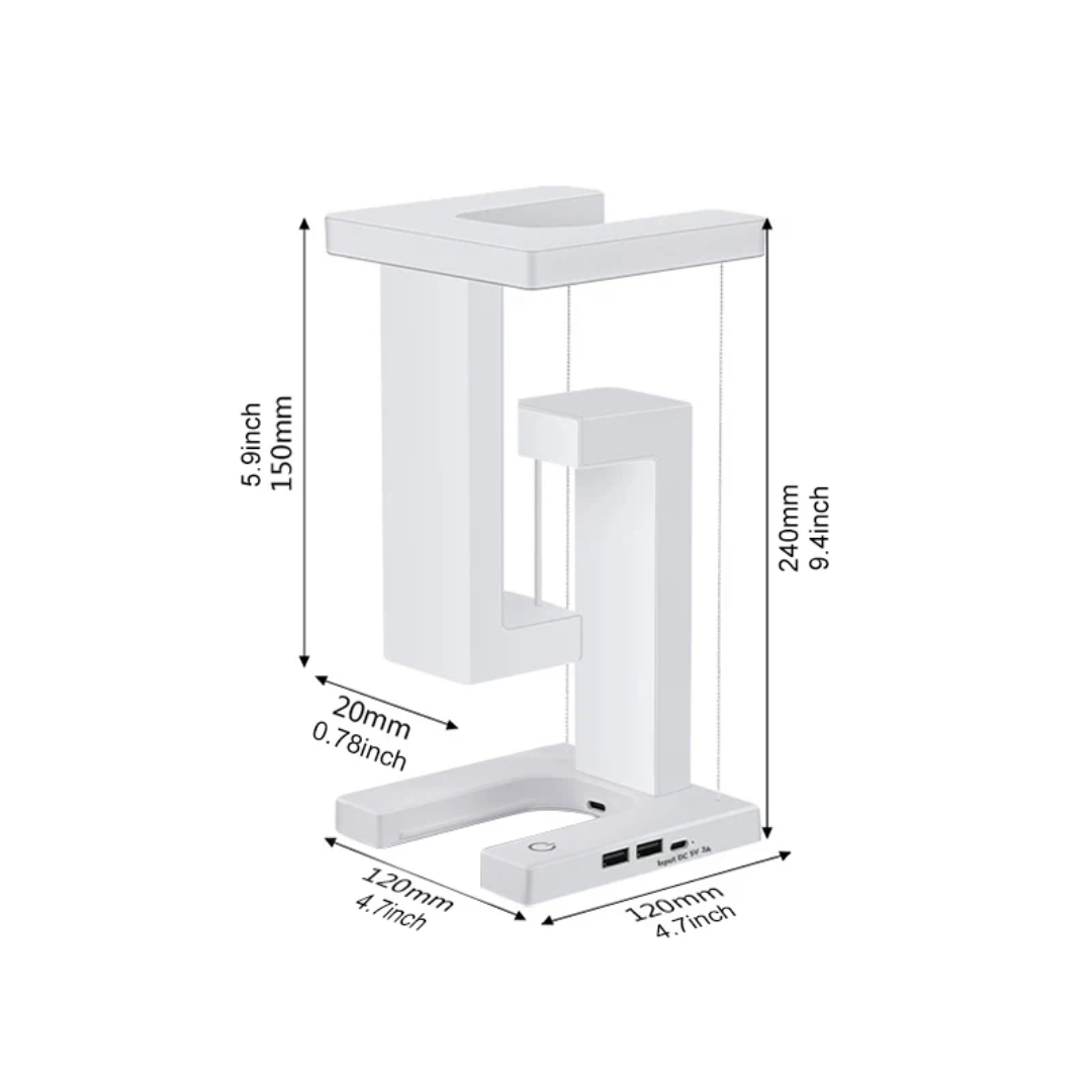 Lisslune | Anti Gravity Orbit Wireless Charging Night Lamp