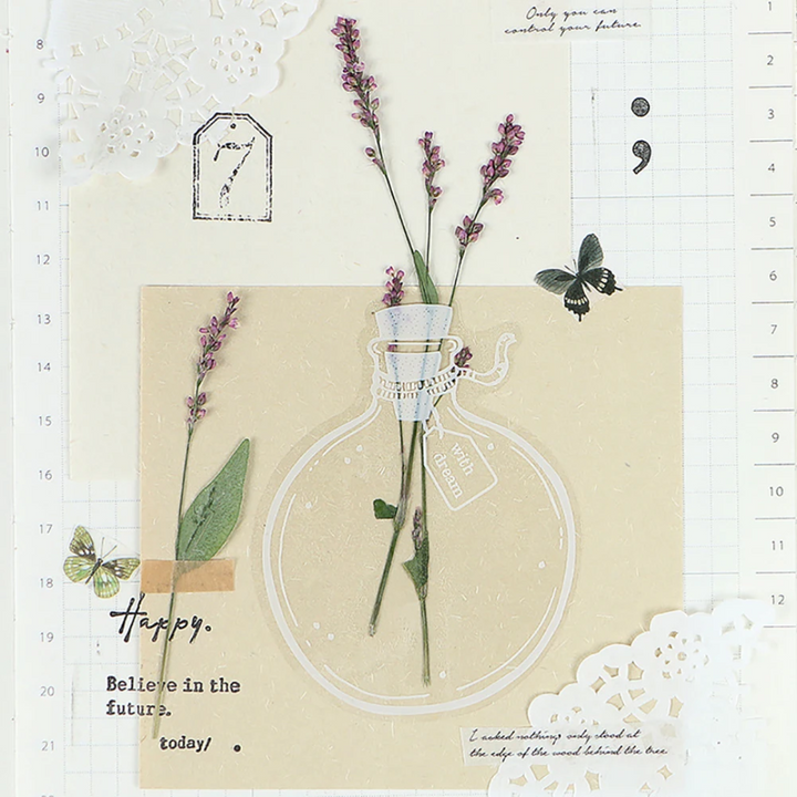 Lisslune | DIY Transparent Natural Floral Bookmarks