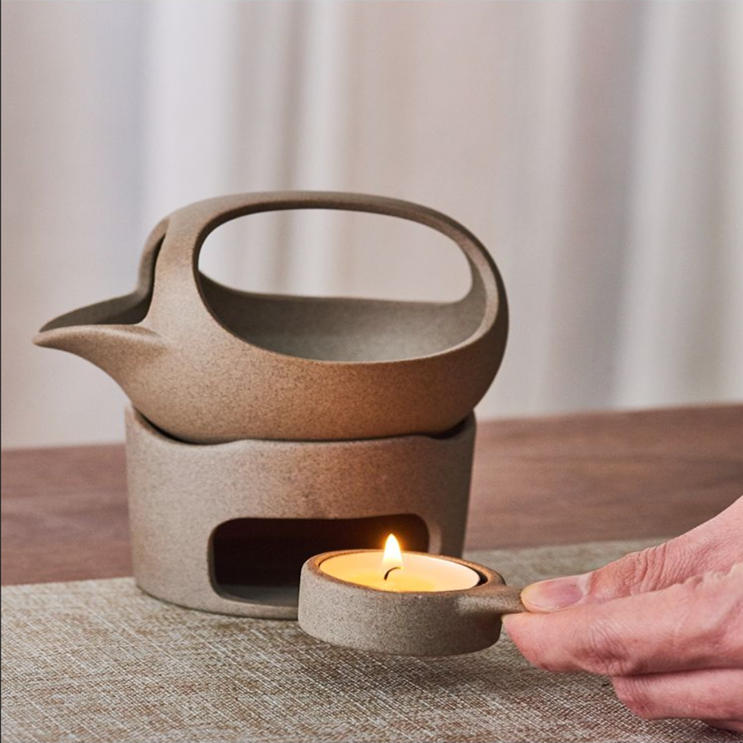 Lisslune | Japanese Style Simple Candle Tea Warmer Pot