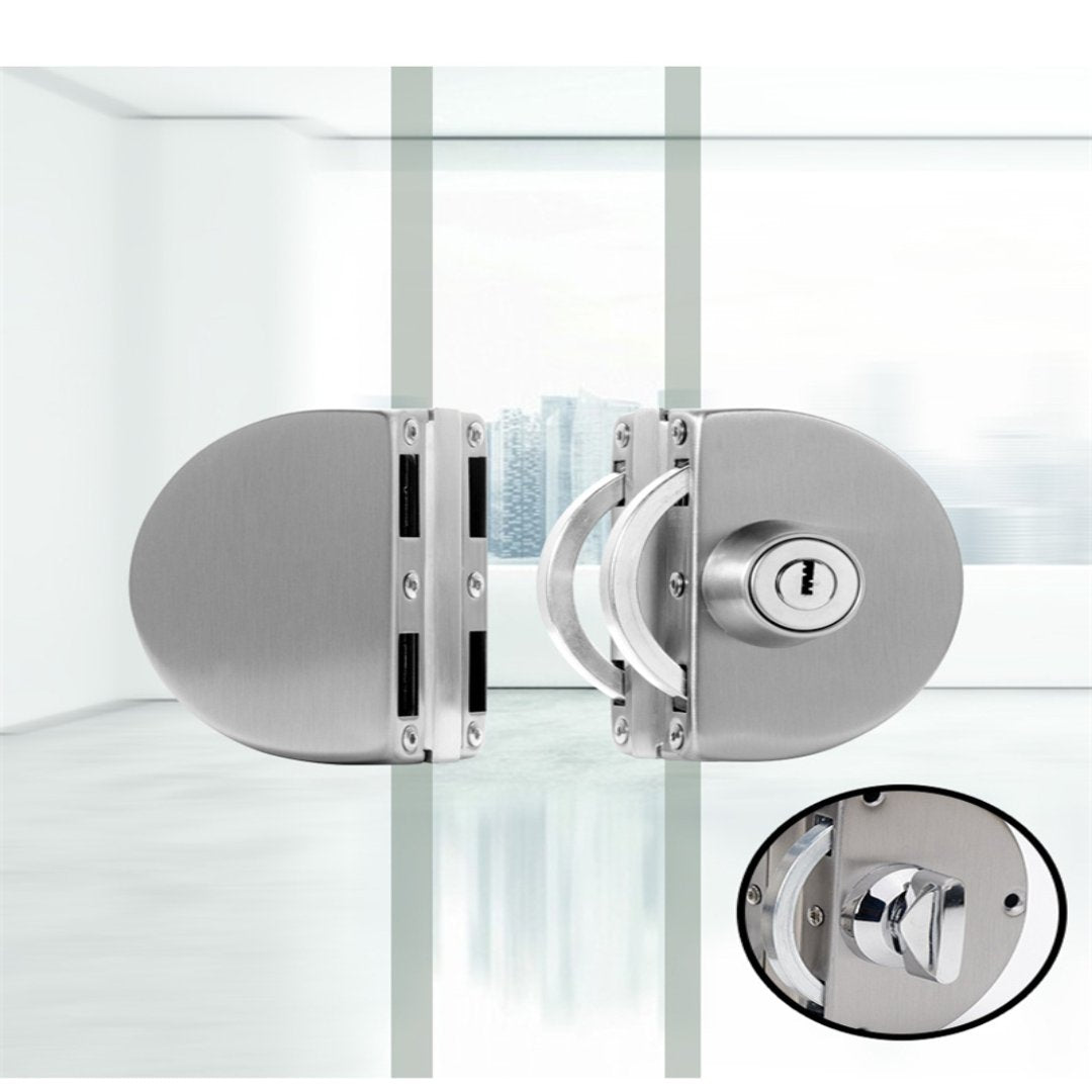 Lisslune | Sliding Door Stainless Steel Safety Glass Door Lock