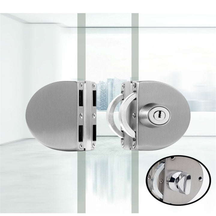 Lisslune | Sliding Door Stainless Steel Safety Glass Door Lock