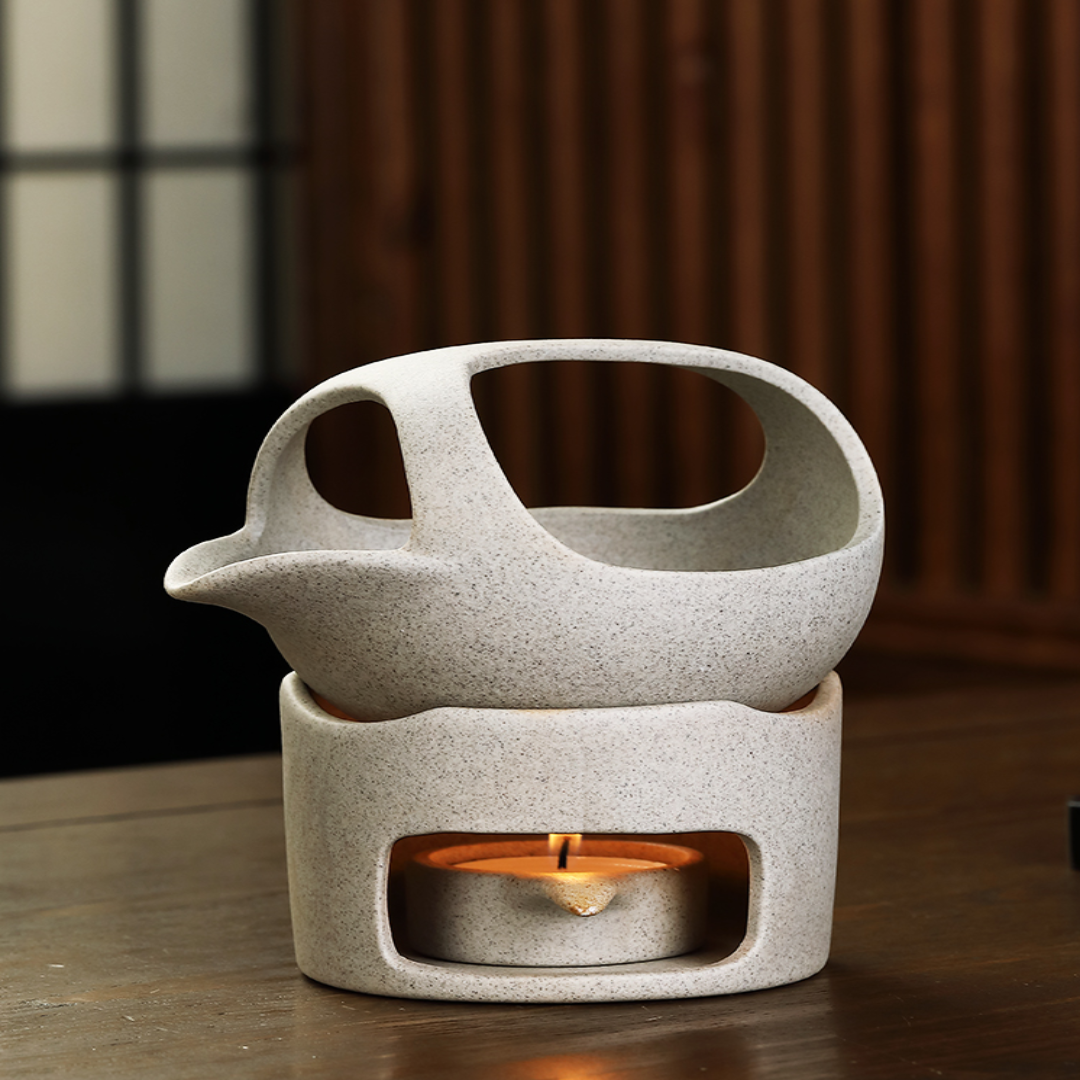 Lisslune | Japanese Style Simple Candle Tea Warmer Pot