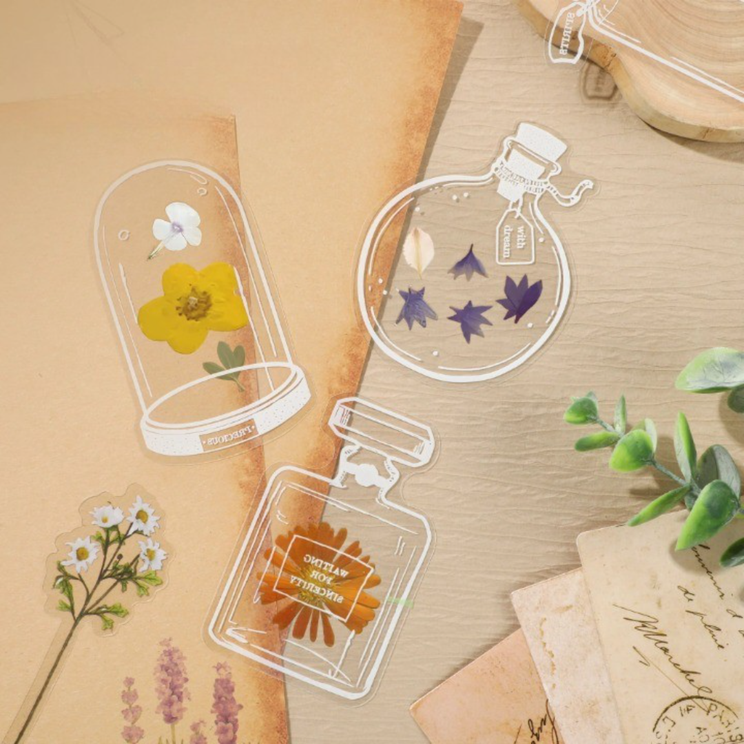 Lisslune | DIY Transparent Natural Floral Bookmarks