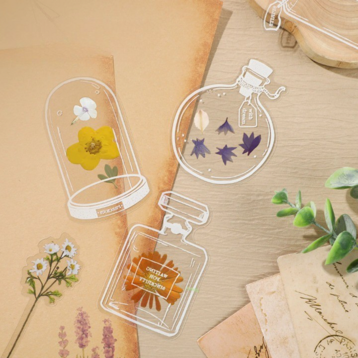 Lisslune | DIY Transparent Natural Floral Bookmarks