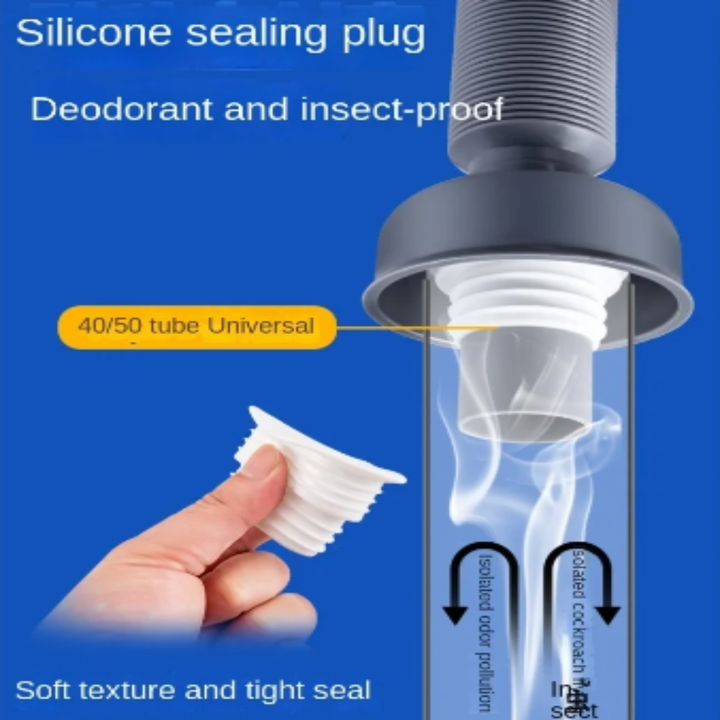 Lisslune | 360 Drain Easy Universal Overflow Disposer Drain Kit