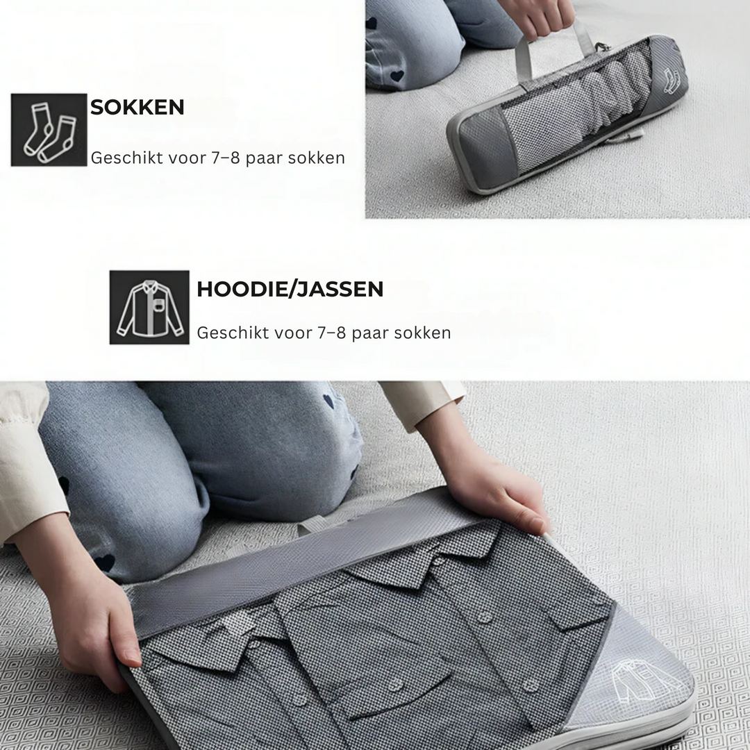 Lisslune | PackMate Compression Travel Set – Space-Saving Travel Cubes for Organized Packing