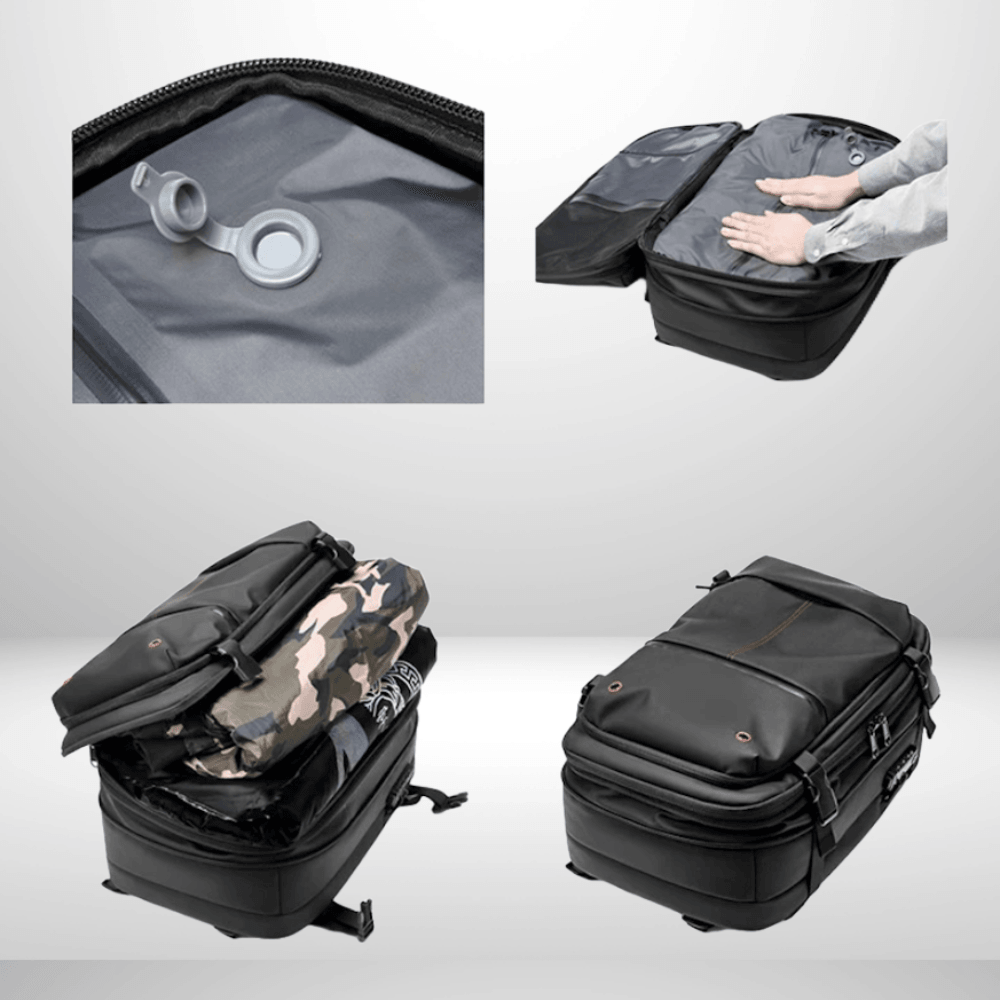 Lisslune | CompriBag – Space-Saving Vacuum Travel Backpack with Expandable Capacity (25L–60L)