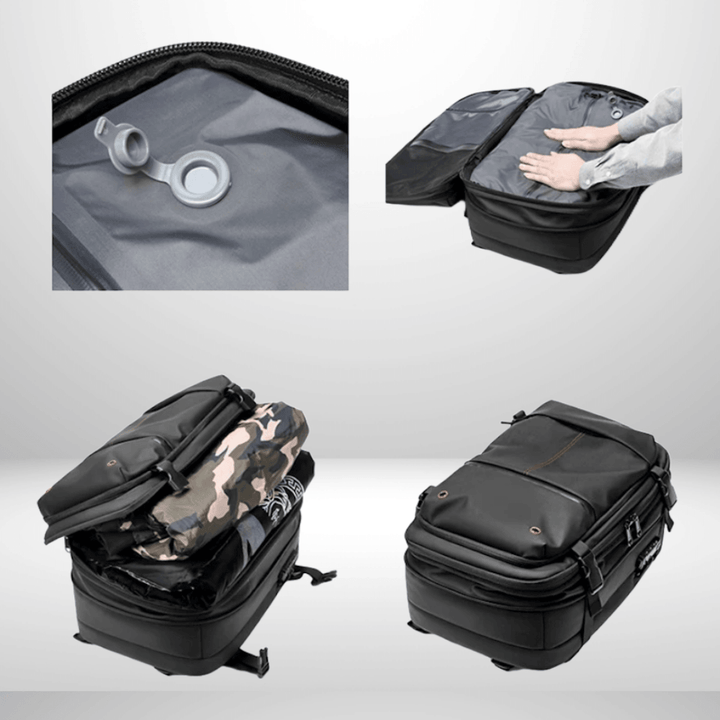 Lisslune | CompriBag – Space-Saving Vacuum Travel Backpack with Expandable Capacity (25L–60L)