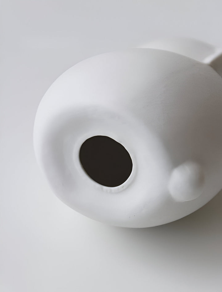 Lisslune | ConeyBliss Minimalist Ceramic Bunny – Elegant White Easter Rabbit Figurine Decor