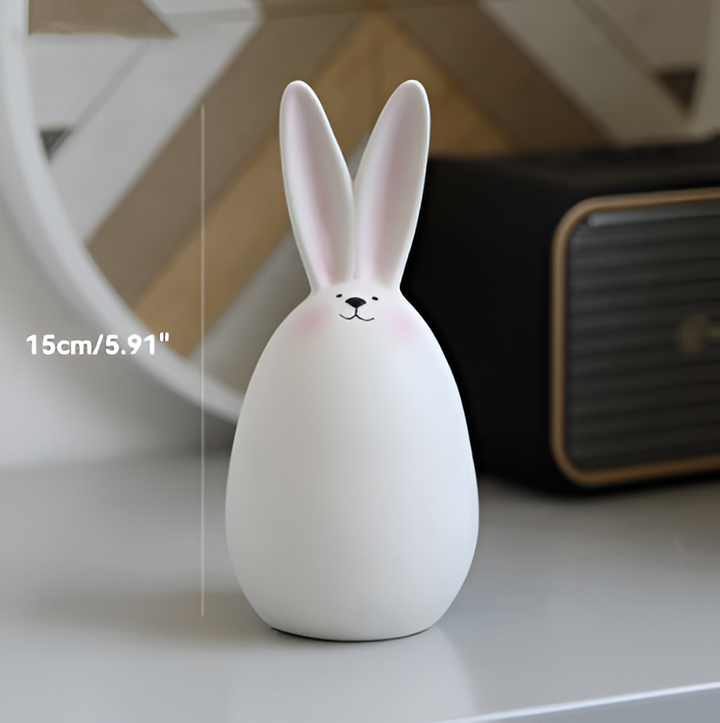Lisslune | ConeyBliss Minimalist Ceramic Bunny – Elegant White Easter Rabbit Figurine Decor