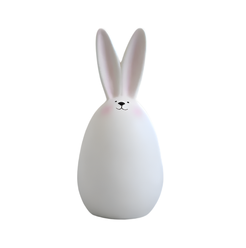 Lisslune | ConeyBliss Minimalist Ceramic Bunny – Elegant White Easter Rabbit Figurine Decor