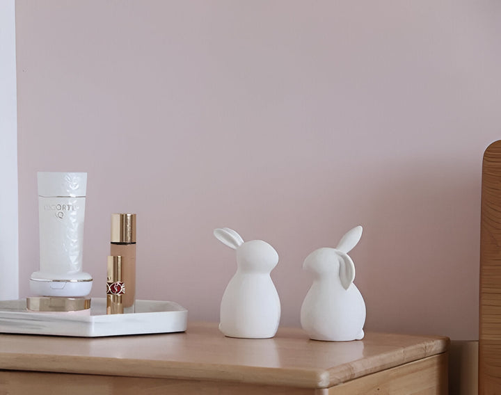 Lisslune | ConeyBliss Minimalist Ceramic Bunny – Elegant White Easter Rabbit Figurine Decor