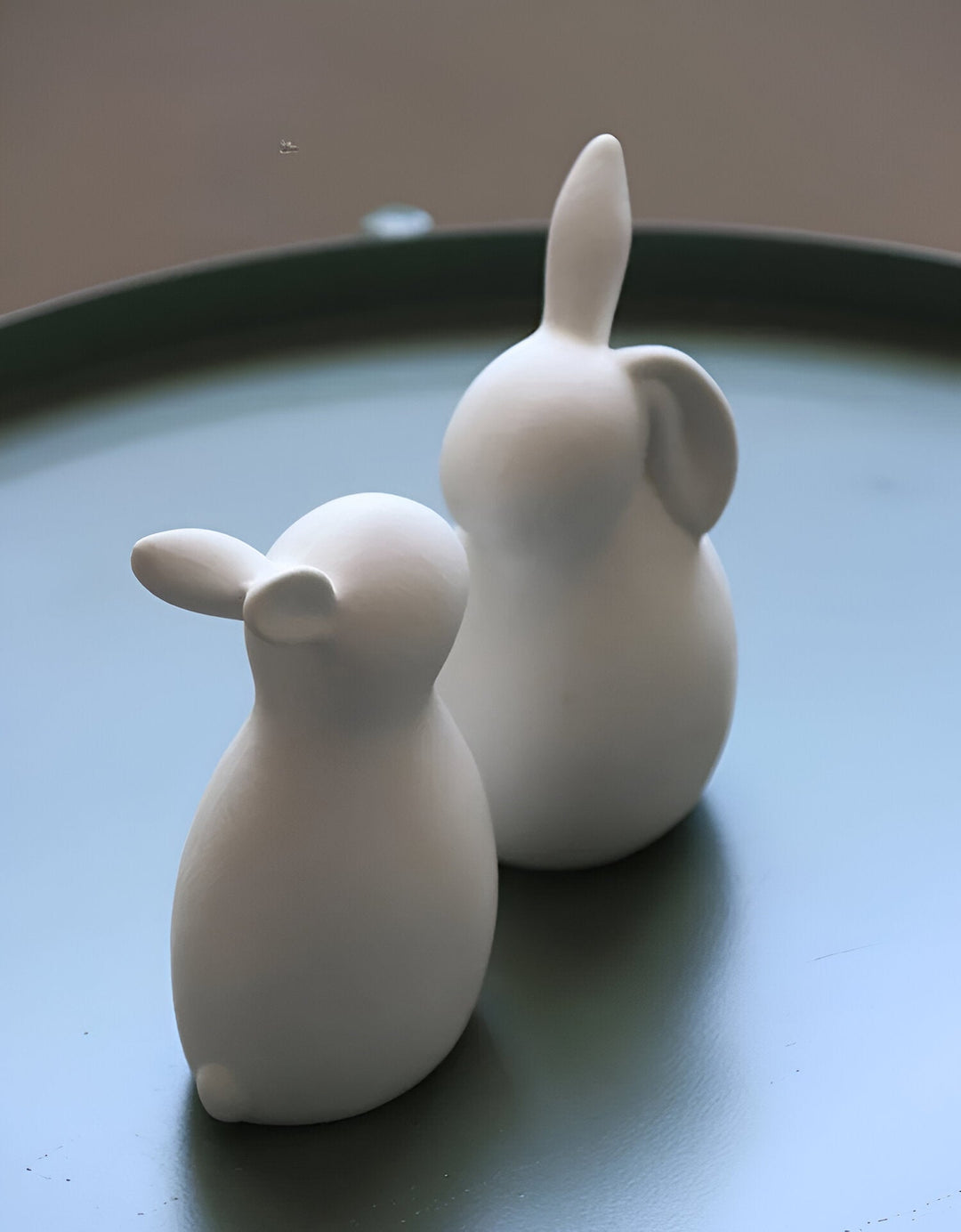 Lisslune | ConeyBliss Minimalist Ceramic Bunny – Elegant White Easter Rabbit Figurine Decor