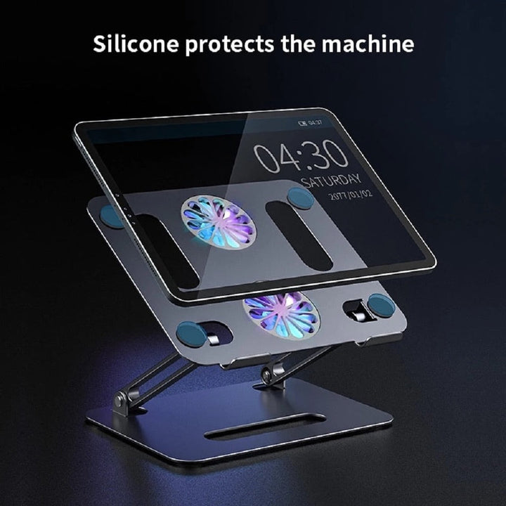 Lisslune | CoolMate - Collapsible Laptop Stand with Cooling Fan for Stability