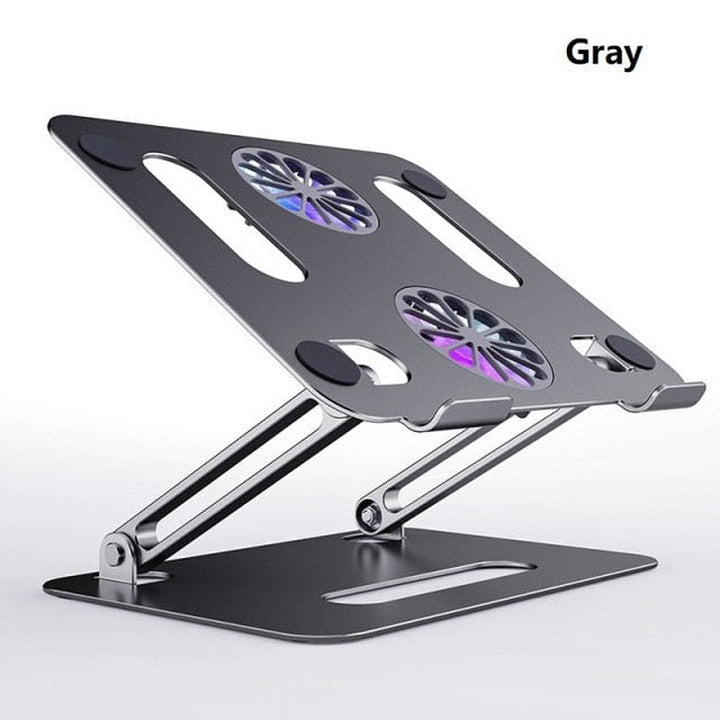 Lisslune | CoolMate - Collapsible Laptop Stand with Cooling Fan for Stability