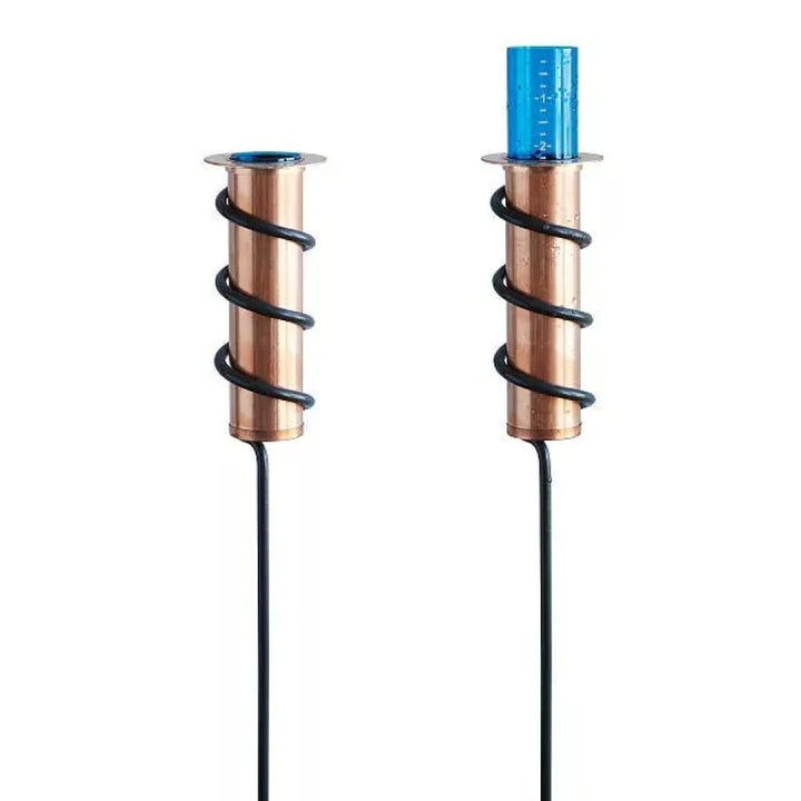 Lisslune | Copper Rain Gauge | Durable, Floating Design for Home Garden & Lawn Water Measurement