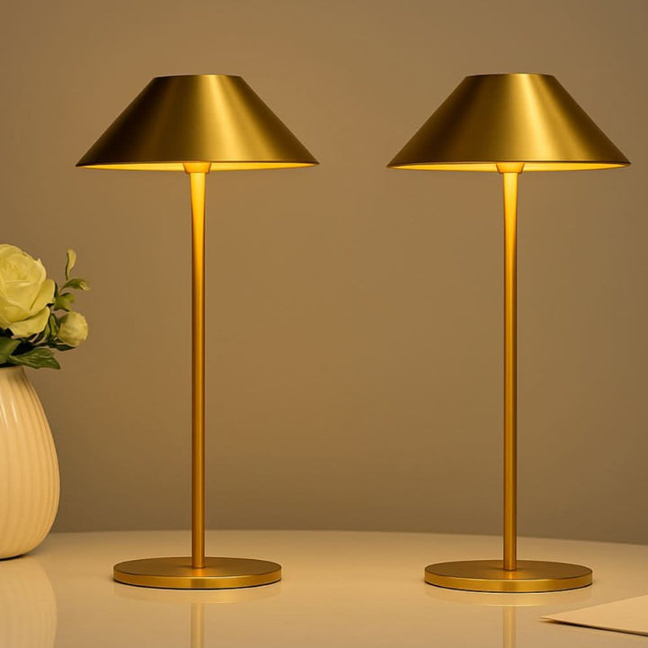 Lisslune | Gold Modern Touch LED Lamp
