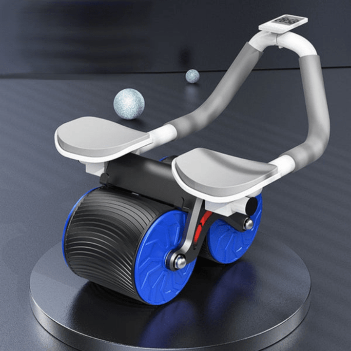 Lisslune | Coremaster Roller – Abdominal trainer with retractable mechanism & wide wheel for safe training