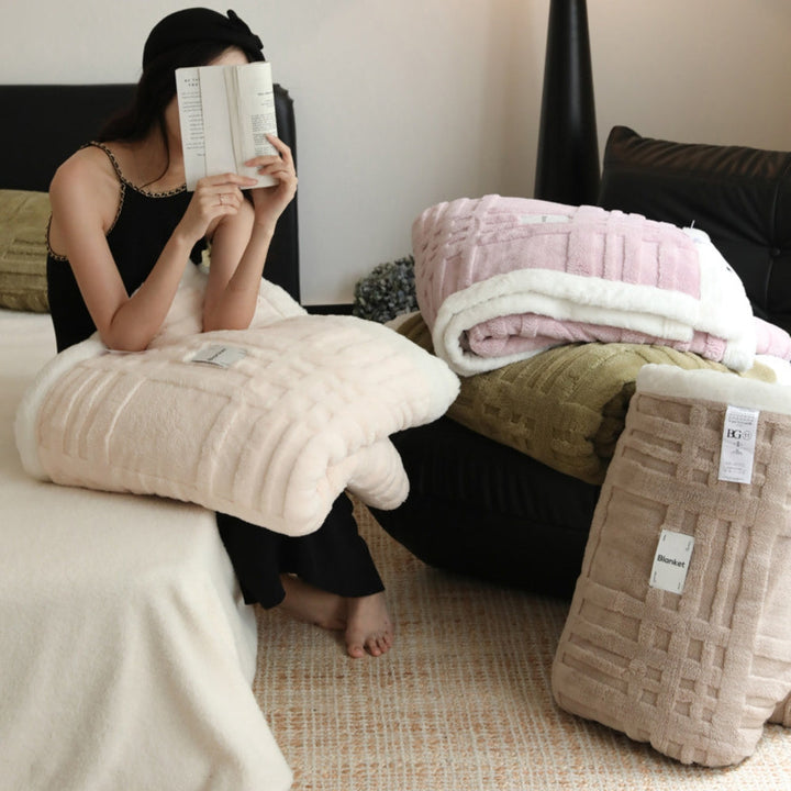 Lisslune | Cosmo Fluffy Winter Three-Dimensional Warm Blanket