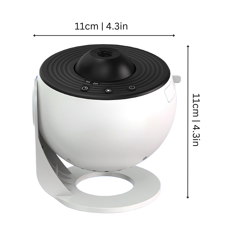 Lisslune | CosmoView 4K Galaxy Projector – Rotating Star Sky Projector with 12 Cosmic Scenes