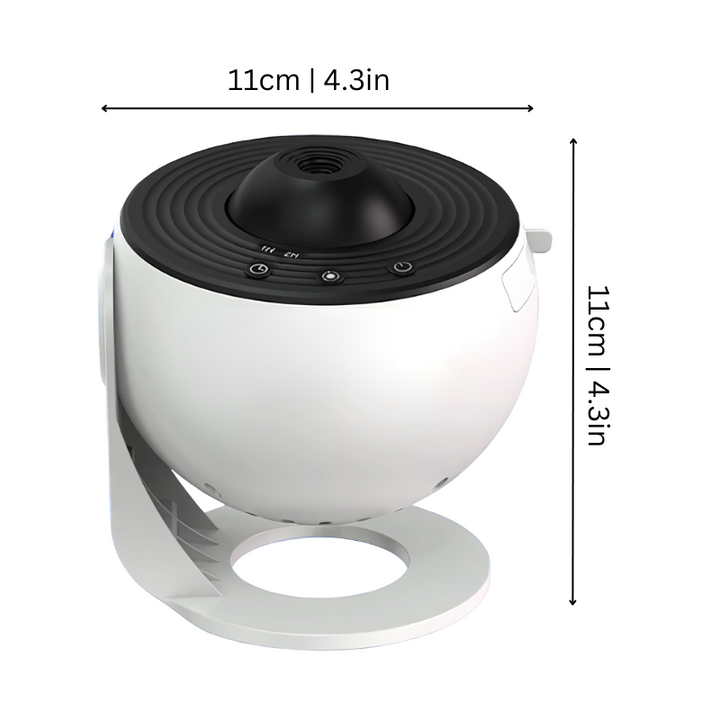 Lisslune | CosmoView 4K Galaxy Projector – Rotating Star Sky Projector with 12 Cosmic Scenes