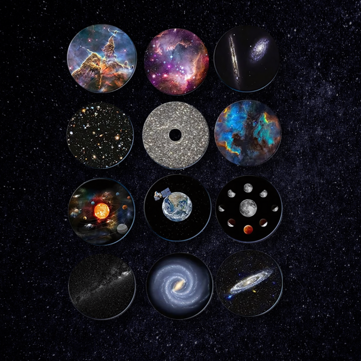 Lisslune | CosmoView 4K Galaxy Projector – Rotating Star Sky Projector with 12 Cosmic Scenes