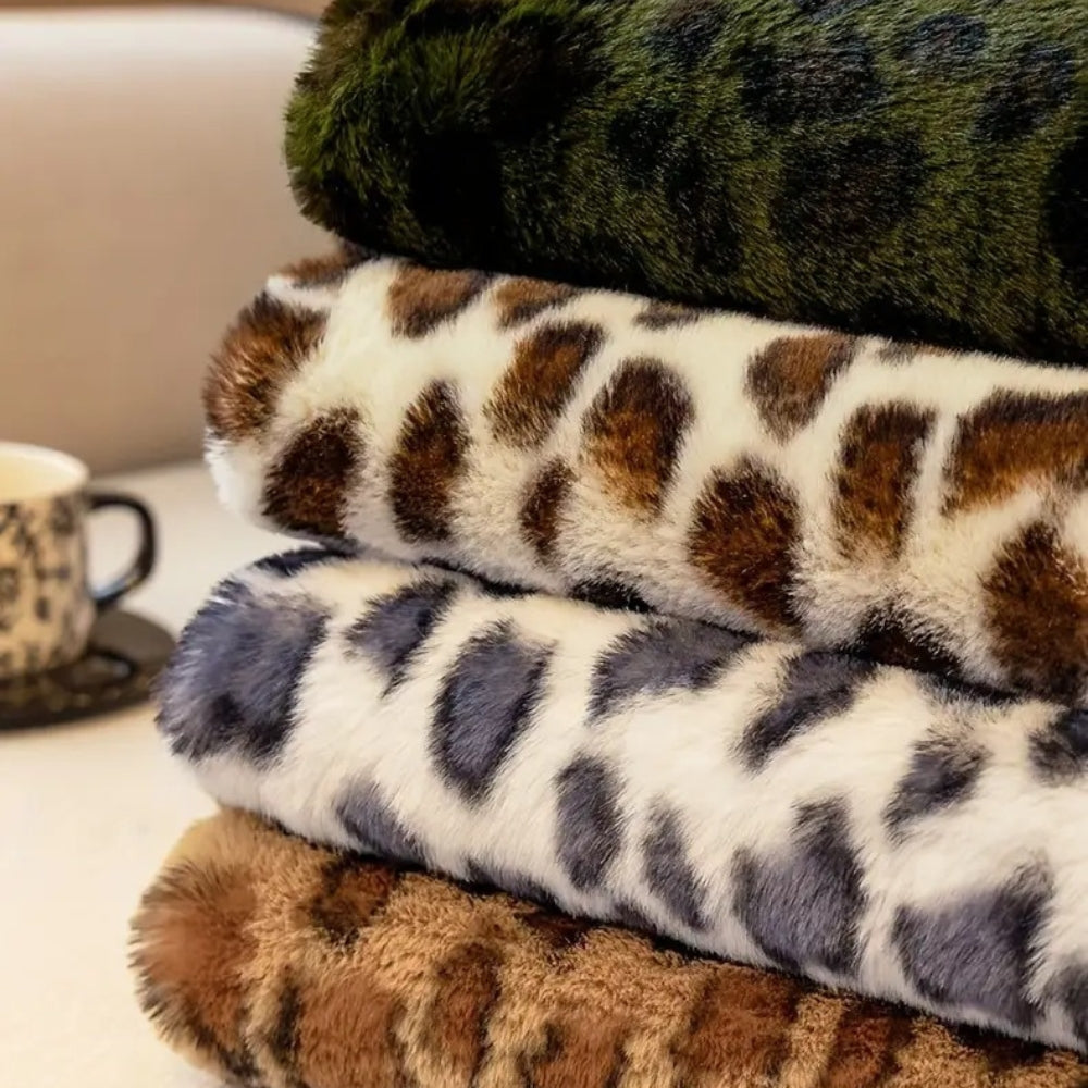 Lisslune | Cozy Leopard Print Sofa Cover